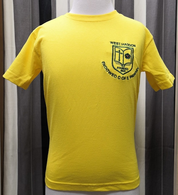 West Haddon Endowed CE Primary School Badged House Colour PE T Shirt ...