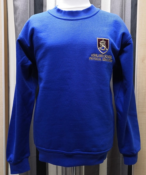 Ashlawn Lower School PE Sweatshirt - Royal Blue (compulsory ...