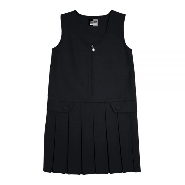 School Pinafore with Zip Front by Zeco