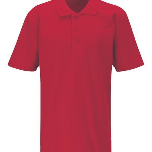 Banner 3PC red polo shirt